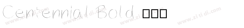 Centennial Bold字体转换